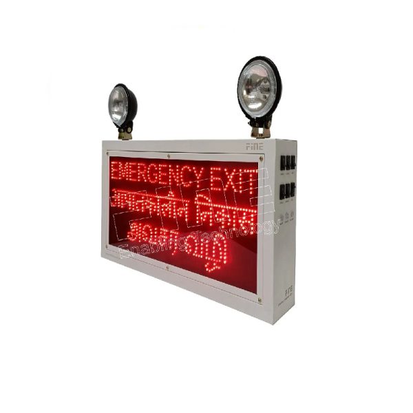 Finetech IEL-110HE3-EEANAV-R Industrial Emergency Light E3 LED Sign Halogen (12 months warranty)