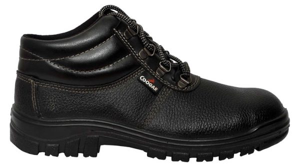 Coogar 014 Leather Safety Shoes - Black