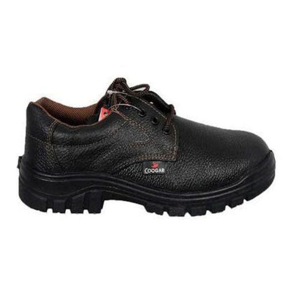 Coogar B-5 Leather Safety Shoes - Black