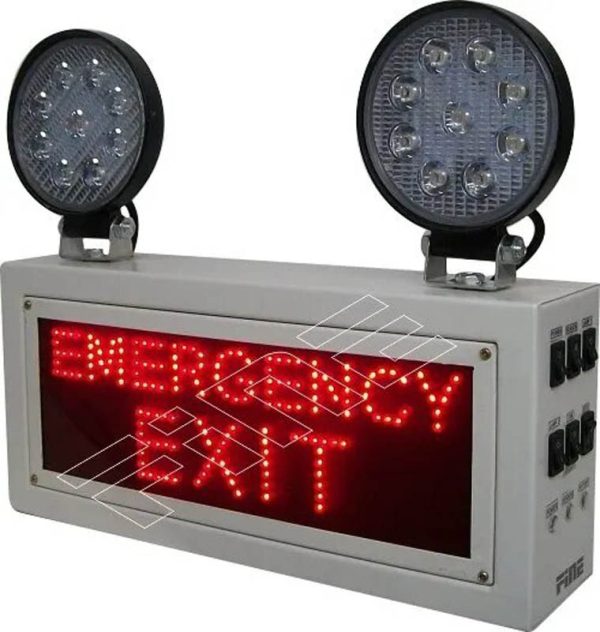 Finetech IEL-18LE1-EE-R Industrial Emergency Light-LED Sign LED Doom (12 months warranty)