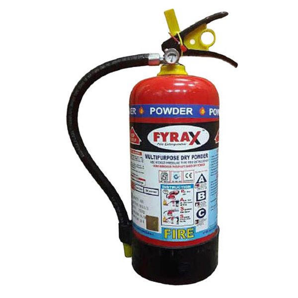 Fyrax 9 Kg Fire Extinguisher Mono Ammonium Phosphate Powder Stored Pressure Type