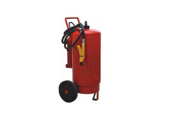 Detect Fire 25Kg DCP With 2kg Outer Co2 Trolly Mounted Fire Extinguisher