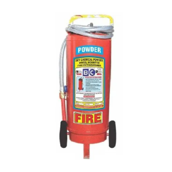 Detect Fire 50Kg DCP CO2 Outer Trolly Mounted Fire Extinuisher