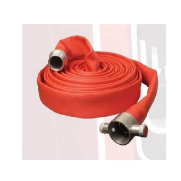 Flame Pro Hose Pipe 15 Mtr With Heavy 2.200 gm SS Male Female ISI Coupling Binding Complete Set
