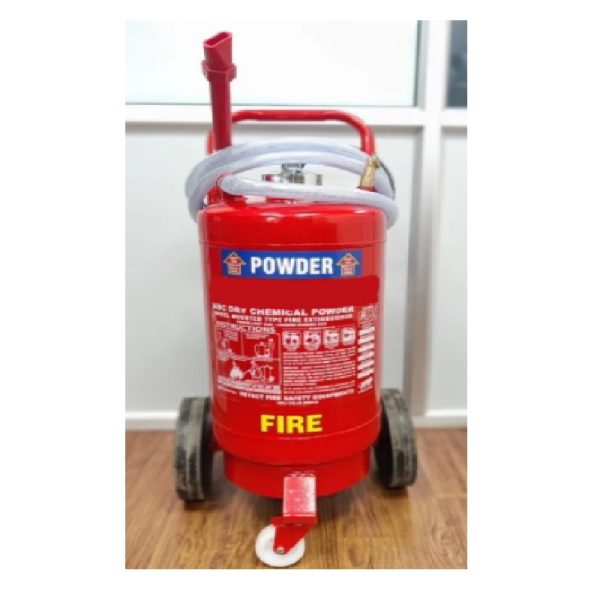 Fireboss 50Kg Higher Capacity Trolley mounted Dry Chemical Powder Type Fire Extinguisher Inside Cartridge Type