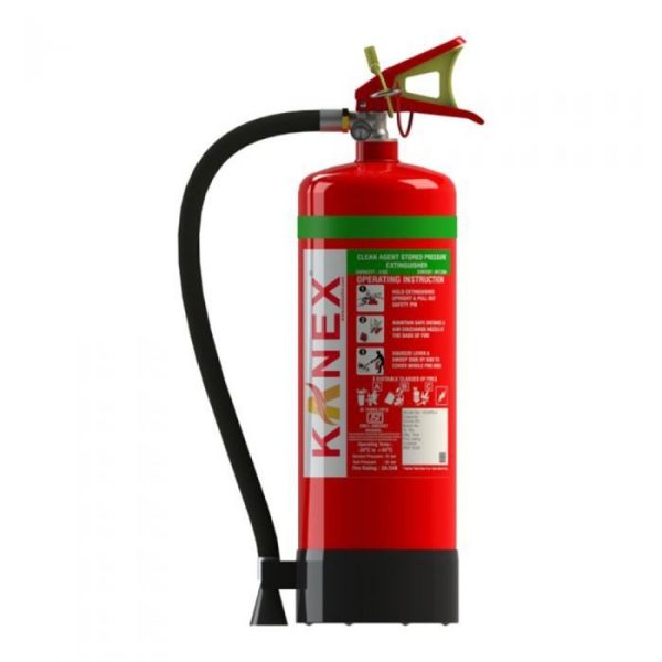 Kanex 4 KG Clean Agent Fire Extinguisher (HFC236fa Based Portable Stored Pressure)