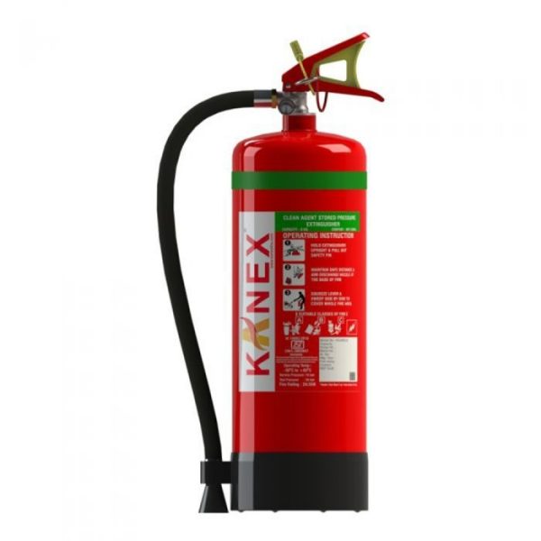 Kanex 6 KG Clean Agent Fire Extinguisher (HFC236fa Based Portable Stored Pressure)