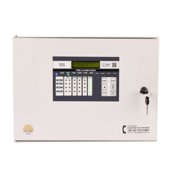 ASES Four Zone microprocessor based Conventional Fire Alarm Panel Model No. IR4Z .