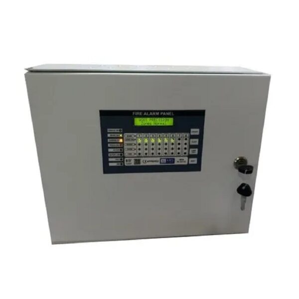 ASES Six Zone microprocessor based Conventional Fire Alarm Panel, LCD and LED both indication available, inbuilt battery charger Model No. IR-6Z