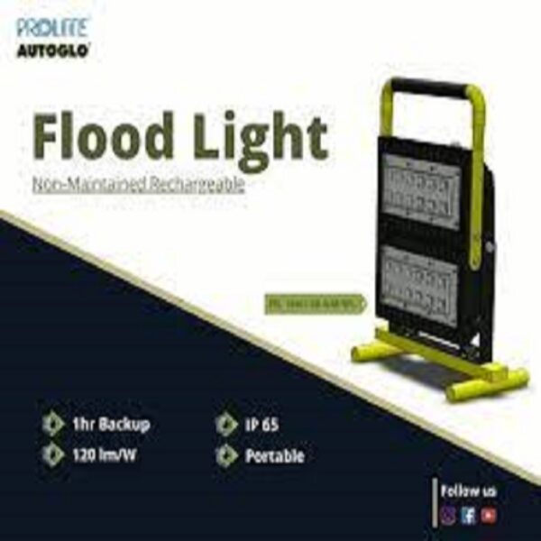 Prolite PEL 10W LED Non Maintained Rechargeable Flood Light LION